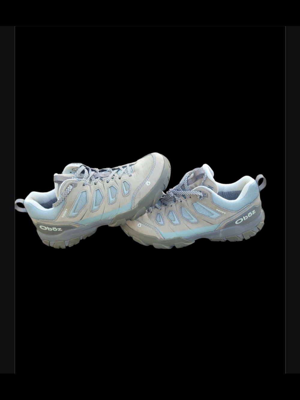 Oboz Light Blue Hiking Shoes - Picture 2 of 8